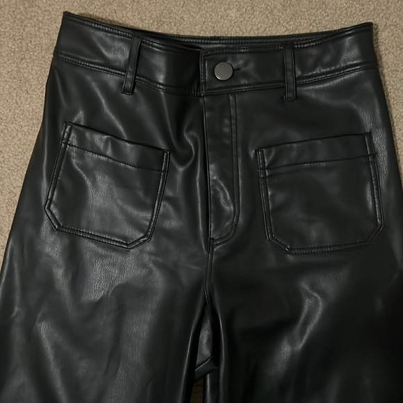 Zara the marine straight leg faux leather trousers 🖤 - Picture 5 of 5